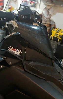*Premium* Gloss Black Low Windshield Fits Polaris Axys ~ 213 Parts - Image 1 of 3