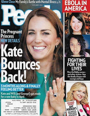 People Magazine November 3 2014 Princess Kate Glenn Close Elizabeth Warren Ebola - Image 1 of 2