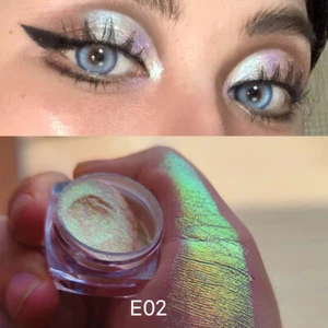Manicure Ultra Fine Eyeshadow Powder Metallic Highlighter Chameleon Blue/Purple* - Picture 1 of 32