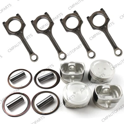 G4KE 2.4L Pistons Rings Set & Con Rods For Hyundai Sonata For Kia Sorento Optima - Image 1 of 4