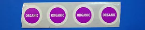 Etichette alimentari stampate 1.000 tonde 0,75" cerchio approvato dalla FDA frutta e verdura 1 colore - Foto 1 di 5