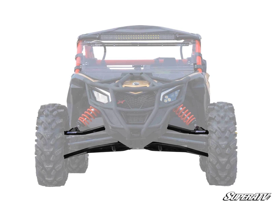 Brazos en A de alta holgura SuperATV para Can-Am Maverick X3 (cuerpo de 72") - negros Foto 1 de 4