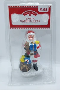 Holiday Time Santa Carries Gifts Christmas Village Figurine Presents Brand New - Picture 1 of 5