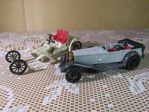 724Z Vintage Jouet Plastique Lot Mercedes SS 1928 Sizaire Naudin Course 1906 - Bild 1 von 9