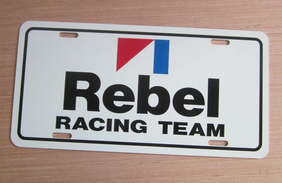 AMC REBEL RACING TEAM MATRÍCULA ETIQUETA 1967 1968 1969 1970 American Motors Foto 1 de 1