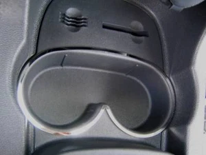 D Opel Corsa D Chrom Rahmen für Ablage vorne - Edelstahl poliert - Picture 1 of 3