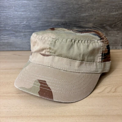Gorra Camuflada Gorra Snap Back Marrón Desierto Camuflaje Ejército Cadete Patrulla Ajustable Foto 1 de 4