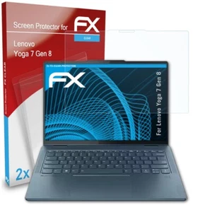 atFoliX 2x Screen Protection Film for Lenovo Yoga 7 Gen 8 Screen Protector clear - Afbeelding 1 van 8