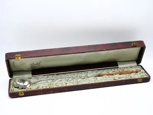 LOUCHE A PUNCH EN ARGENT MASSIF POINCON MINERVE 1 ER TITRE AVEC COFFRET - Picture 1 of 8