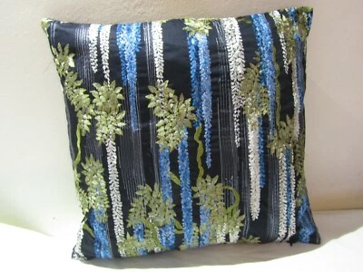 Designers Guild & Christian Lacroix Wisteia Alba Ruisseau Fabric Cushion Cover   - Image 1 of 4