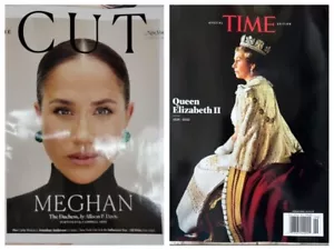 NEW YORK MAG-THE CUT-AUG 29-SEP 11, 2022-MEGHAN-THE DUCHESS-TIME THE QUEEN-COMBO - Picture 1 of 3