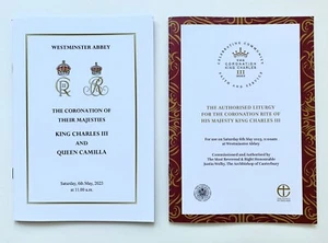 Official King Charles III Coronation + Liturgy Order of Service Set 6/5/23 - Picture 1 of 4