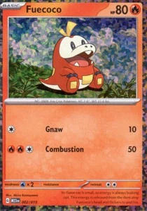 Fuecoco 002/015 - Holo - McDonald’s 2023 Pokemon TCG Card M23en - NM - Picture 1 of 2