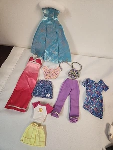2000 Barbie 6 Fashion Gift Pack  #68073 GOWNS PANTS SHORTS TOPS DRESS - Picture 1 of 11