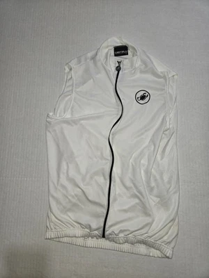 CASTELLI Cycling Bike Bicycle JERSEY Shirt Mens SMALL Poly SLEEVELESS White - Image 1 of 2