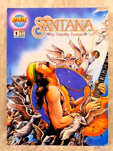 1994 Malibu Rock It Comix #1 Santana by Timothy Truman Vintage Classic Rock Star - Picture 1 of 8