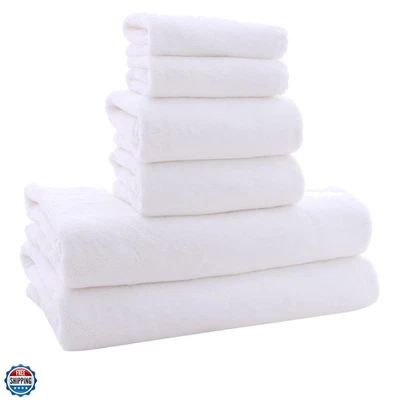 Juego de toallas ultra suaves - Secado rápido - 2 toallas de baño 2 toallas de mano 2 paños... Foto 1 de 4