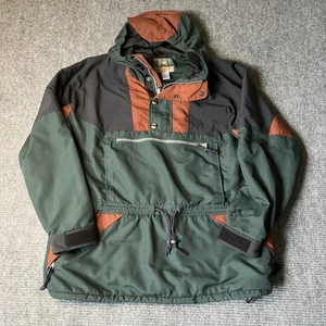 Vintage Eastern Mountain Sports Jacket Large L Green Color Block Fleece Outdoor - Picture 1 of 7