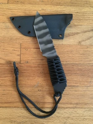 Mick Strider Knives MFS Tiger Stripe Tanto - Black Cord w/ Kydex Sheath - NEW  - Image 1 of 4