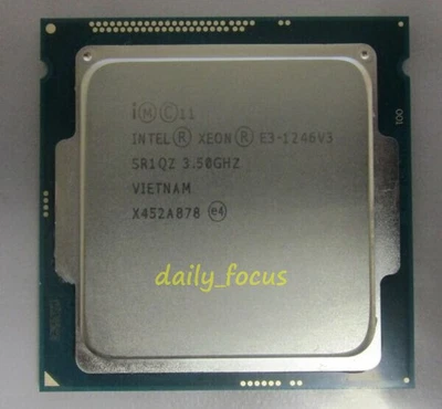 Intel Xeon E3-1246 v3 3.5 GHz LGA1150 4 cores 8 threads SR1QZ CPU Processor 8 MB - Image 1 of 4