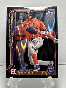2025 Topps Cromo Nero Raywave Rifrattore Jeremy Pena #239 Houston Astros /10 - Foto 1 di 3