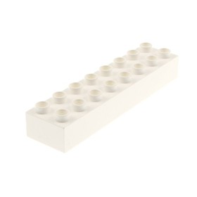 1x Lego Duplo Building Brick 2x8 Cream White House Building 2762 6168 3090 4199