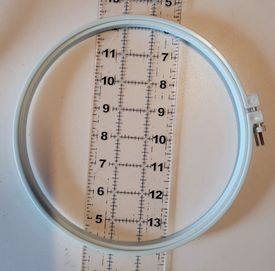 8" Embroidery Hoop, Plastic, Light Blue - Image 1 of 1