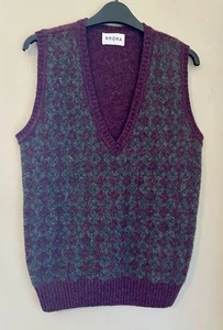 Chaleco de lana BRORA Fair Isle camiseta sin mangas - 14 - Imagen 1 de 9