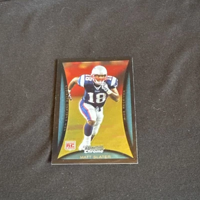 2008 Bowman Chrome - Matt Slater #BC52 Rookie RC Patriots RARE - Image 1 of 2