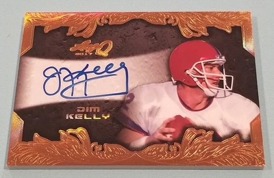 Jim Kelly Signed Autographed 2017 Leaf Q Card Buffalo Bills HOF - Image 1 of 2