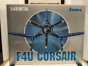 1/48 Franklin Mint COLLECTION ARMOUR F4U CORSAIR US MARINES II ACES PAINT DAMAGE - Picture 1 of 8