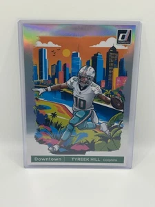 JUMBO 5x7 OVERSIZED Tyreek Hill 2024 Panini Donruss Downtown #3 Miami Dolphins - Picture 1 of 2