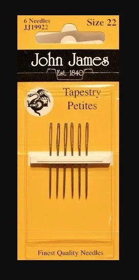 Agujas de mano para tapiz - tamaño 22 PETITE 6/paquete JJ19922 Foto 1 de 1