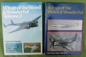 FLÜGEL DER SELTSAMEN & WUNDERBAREN BAND 1 & 2 BÜCHER USAF RAF CAPT ERIC BROWN AVIATION - Bild 1 von 4