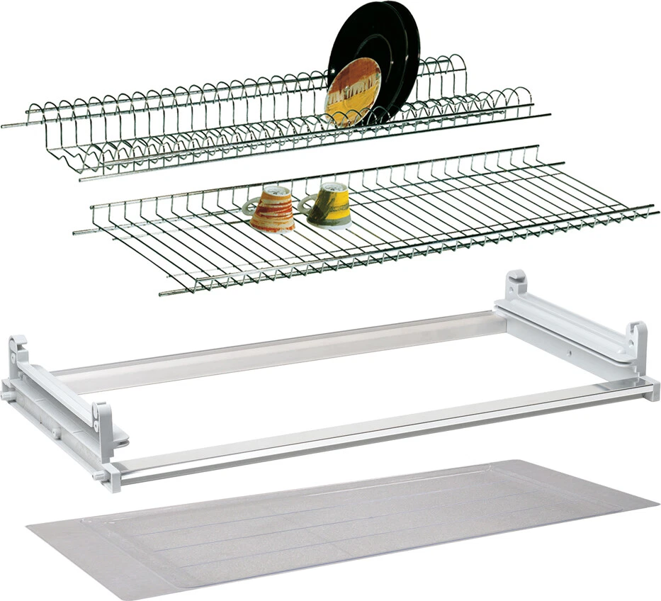 Scolapiatti Per Pensile In Kit Lunghezza cm 76 DecHome H012952+H013212 - Immagine 1 di 1