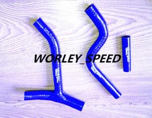 Blue Silicone Radiator Hose For Aftermarket Yamaha YZ250F YZF250 2010-2012 - Picture 1 of 6