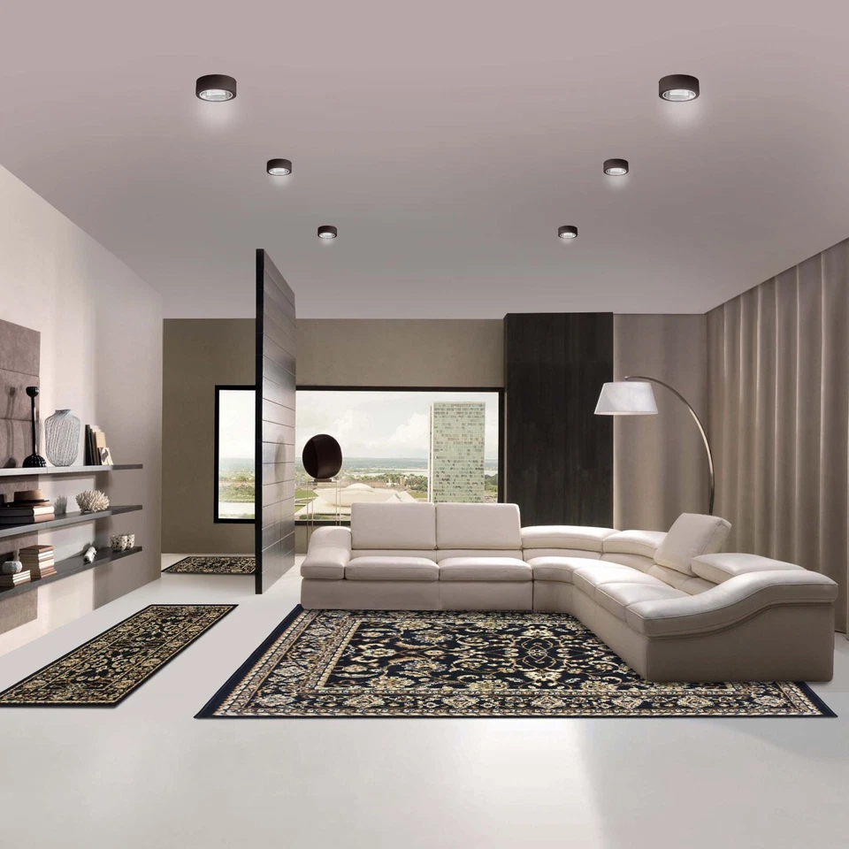 3 Piece Floral Medallion 5x7 Area Rug, 2 x 3 Door Mat, 2 x 5 Runner Rug Set - Image 1 of 4