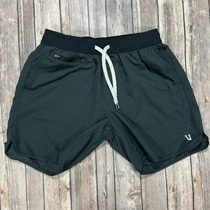 Vuori Shorts Kordelzug Stretch Performance Small Herren grau Fitnessstudio aktiv LESEN - Bild 1 von 8