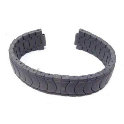 ESQ 18mm Gris Acero Inoxidable Reloj Pulsera Correa Eslabón Sólido Estilo Oyster Foto 1 de 4