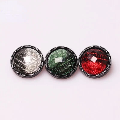7X Shiny Large Crystal Resin Shank Button for Sewing Jacket Coat DIY Decoration - Image 1 of 4