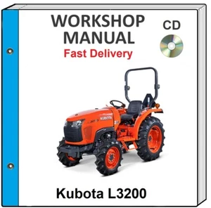 KUBOTA L3200 TRACTOR SERVICE REPAIR WORKSHOP MANUAL ON CD - Picture 1 of 1