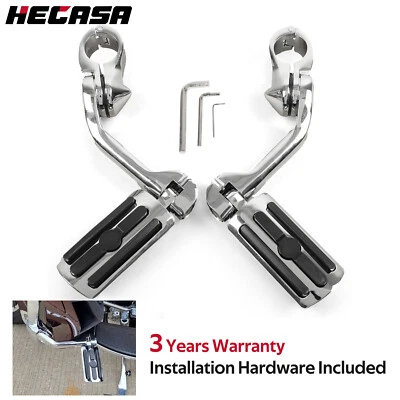 Clavijas de pie de carretera de 1,25" para motocicleta Harley Road Glide Honda GoldWing GL 1500 Foto 1 de 4