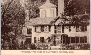 HAWTHORNE Residence "WAYSIDE" Concord, Massachusetts MA - Postkarte - Bild 1 von 2