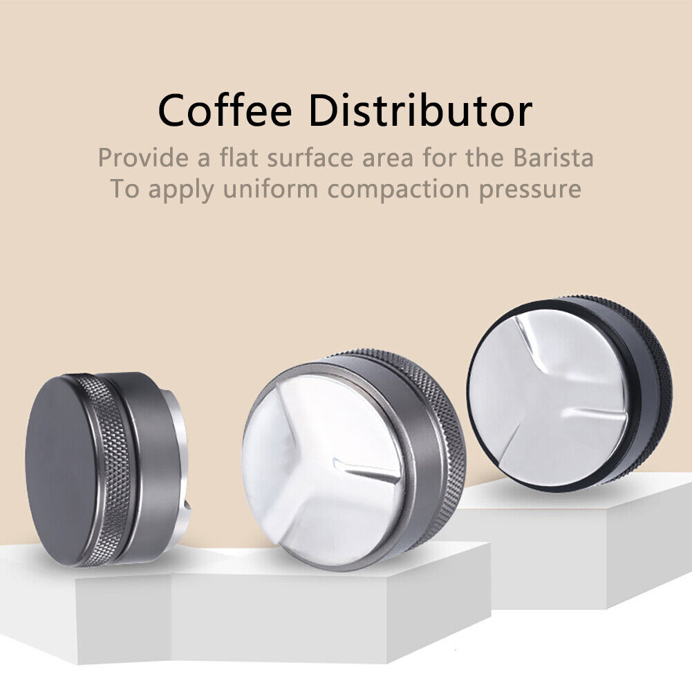 Coffee Tamper Stainless Steel Coffee Distributor Tamper Press Tool with Spring Photo Related