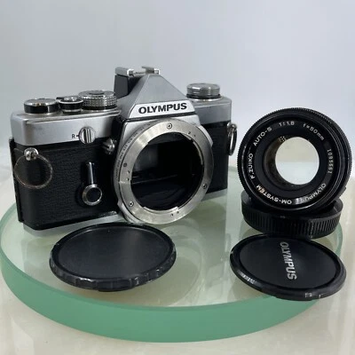 Olympus OM-1 MD 35mm SLR Film Camera &  Olympus ZUIKO  50mm f1.8 Lens- TESTED599 - Image 1 of 4