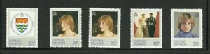 CAYMAN ISLANDS SG549-552 21ST BIRTHDAY OF PRINCESS OF WALES MNH - Picture 1 of 1