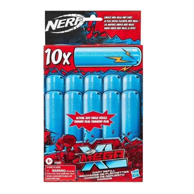 NERF F1597 Mega XL Dart Refill - Blue