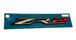 2022-2024 Silverado 1500 Colorado Gloss Black Gray Red Rear Tailgate ZR2 Emblem - Picture 1 of 5