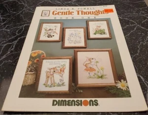 DT19 DIMENSIONES 1986, LIBRO DE PENSAMIENTOS GENTILES FOLLETO PATRÓN PUNTO DE CRUZ - Imagen 1 de 2