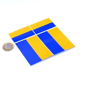 Ukraine Flag Stickers x4 3" & 2" Car Vinyl Rally Racing Window Decals - Picture 1 of 1